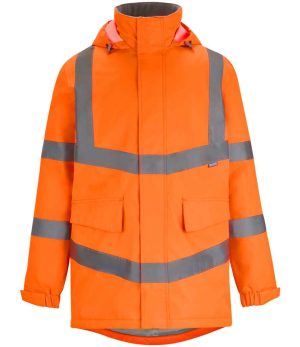 Mens Regatta High Visibility Pro Contract Dover Parka RG559
