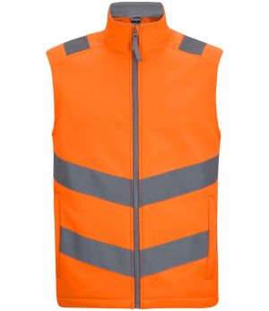 Mens Regatta High Visibility Pro Contract Ablaze Soft Shell Bodywarmer RG560