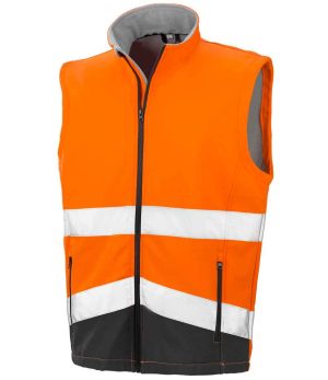 Mens Result Safe-Guard Printable Safety Soft Shell Gilet RS451