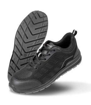 Unisex Result Work-Guard All Black Safety Trainers RS456