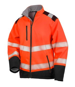 Mens Result Safe-Guard Printable Ripstop Safety Soft Shell Jacket RS476