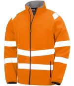 Mens Result Recycled Printable Safety Soft Shell Jacket RS505