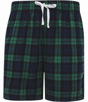 Mens SF Clothing Tartan Lounge Shorts SF82