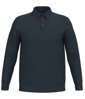 Mens Spasso Knitted Long Sleeve Polo Shirt SP204