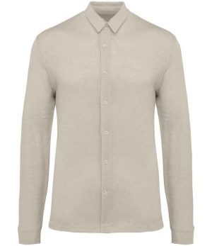 Mens Spasso Long Sleeve Linen Shirt SP518