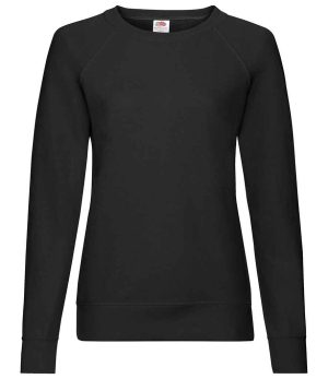 Ladies Fruit of the Loom Lady Fit Lightweight Raglan Sweatshirt SS180