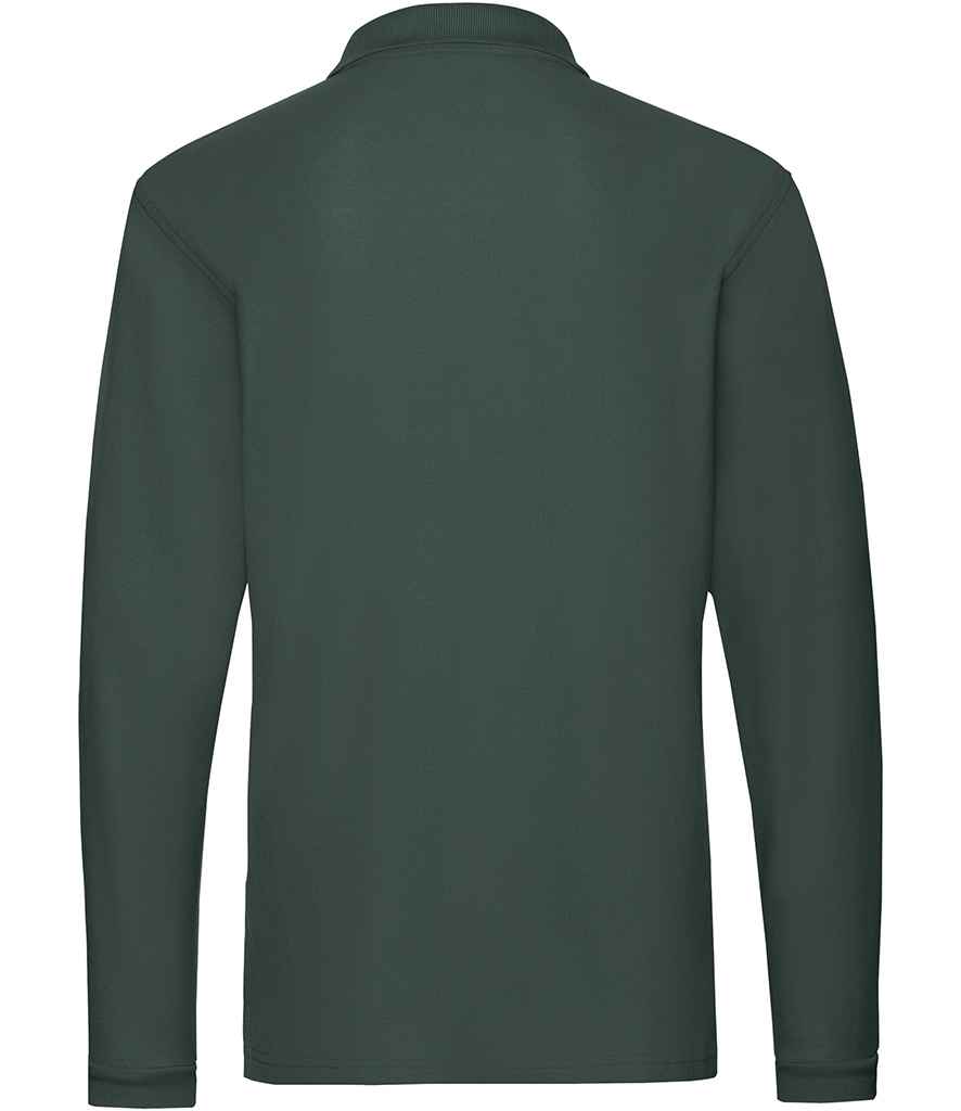 Mens Fruit of the Loom Premium Long Sleeve Cotton Piqué Polo Shirt SS24 - Image 20