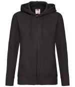 Ladies Fruit of the Loom Premium Lady Fit Zip Hooded Jacket SS82