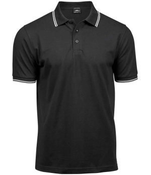 Mens Tee Jays Luxury Stretch Tipped Polo Shirt T1407