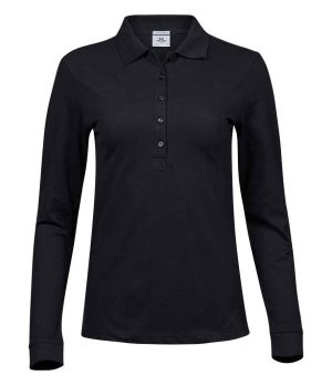 Tee Jays Ladies Luxury Stretch Long Sleeve Polo Shirt T146
