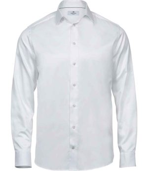 Mens Tee Jays Luxury Comfort Fit Long Sleeve Oxford Shirt T4020