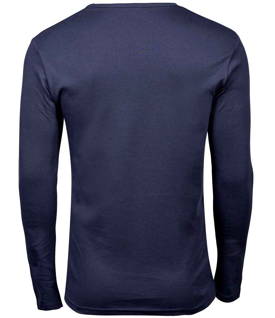 Mens Tee Jays Long Sleeve Interlock T-Shirt T530 - Image 10