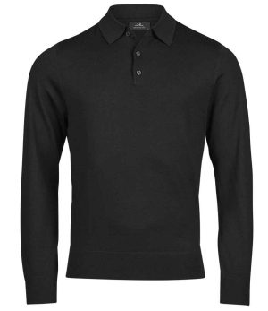 Mens Tee Jays Knitted Polo Shirt T6002