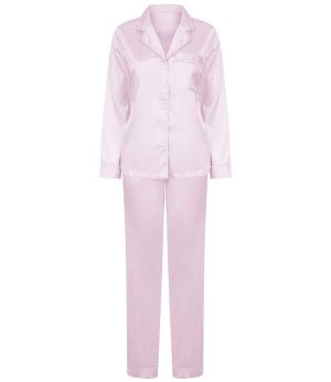 Towel City Ladies Satin Long PJ's TC55