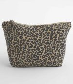 Westford Mill Leopard Print Canvas Accessory Bag W330