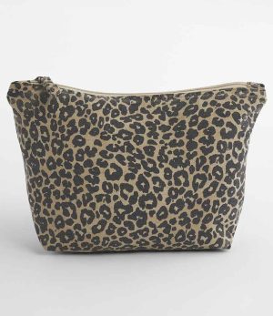 Westford Mill Leopard Print Canvas Accessory Bag W330