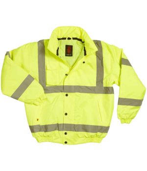 Mens Warrior Hi-Vis Bomber Jacket WR023