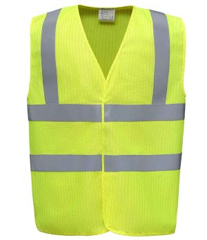 Mens Yoko Hi-Vis Anti-Static Flame Retardant Waistcoat YK110