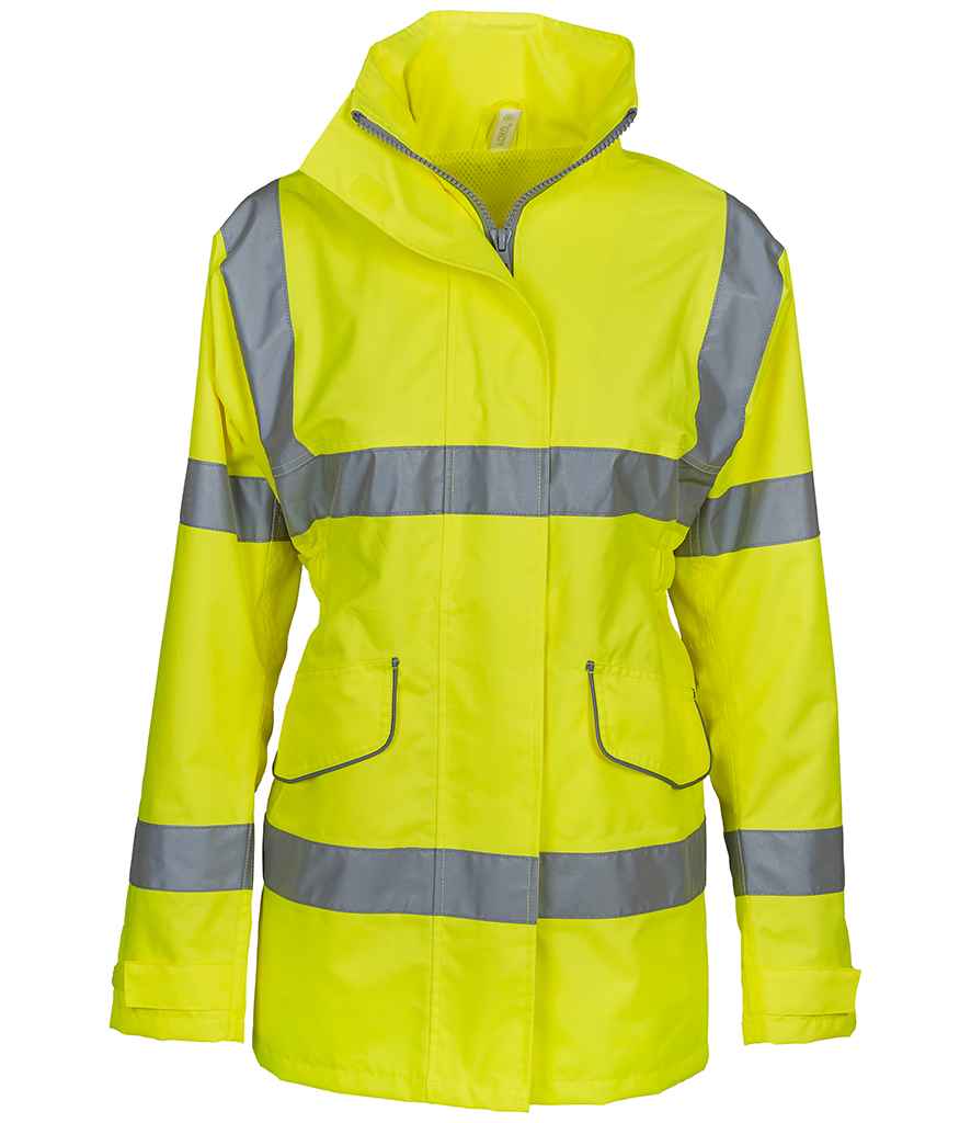 Yoko Ladies Hi-Vis Executive Jacket YK218 - Image 3